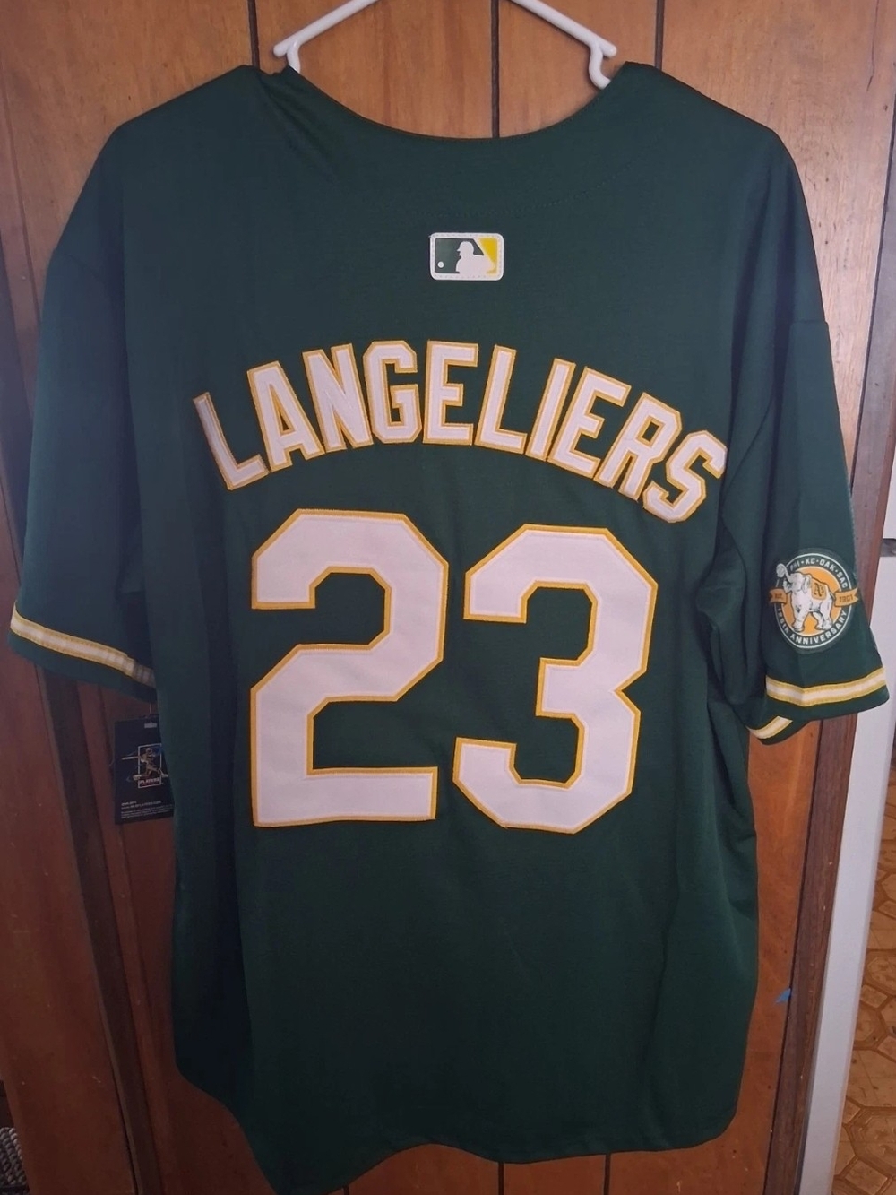Mysery Sports Card With Shea Langleliers XXL Jersey